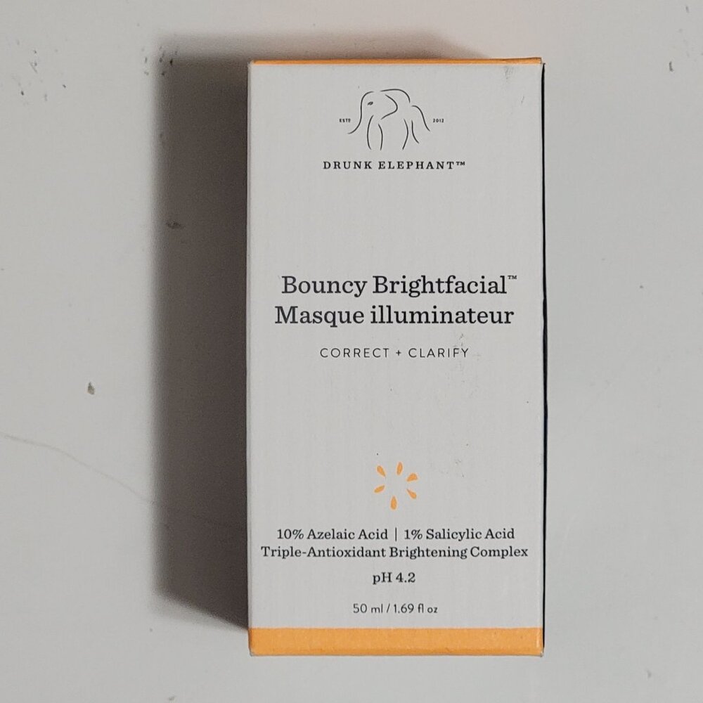 Drunk Elephant Bouncy Brightfacial Skincare Azelaic Salicylic Acid Skincare